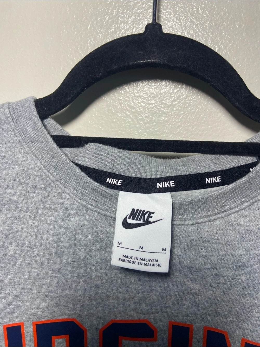 Virginia Nike Grey Crewneck Sweatshirt